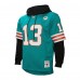 Толстовка Miami Dolphins Dan Marino Mitchell & Ness Aqua Player Name & Number Legacy Jersey