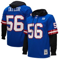 New York Giants Lawrence Taylor Mitchell & Ness Royal Player Name & Number Hoodie Legacy Jersey