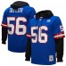 New York Giants Lawrence Taylor Mitchell & Ness Royal Player Name & Number Hoodie Legacy Jersey
