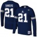 Dallas Cowboys Deion Sanders Mitchell & Ness Navy Retired Player Name & Number Long Sleeve Top