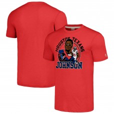 Футболка Andre Johnson Houston Texans Homage Caricature Retired Player Tri-Blend - Red