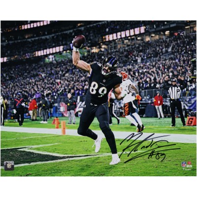Mark Andrews Baltimore Ravens Autographed Fanatics Authentic 16 x 20 Touchdown Spike Photograph