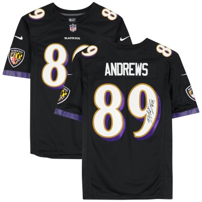 Игровая джерси Mark Andrews Baltimore Ravens Autographed Fanatics Authentic Nike Black Alternate Limited
