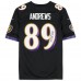 Игровая джерси Mark Andrews Baltimore Ravens Autographed Fanatics Authentic Nike Black Alternate Limited