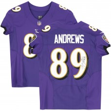 Игровая джерси Mark Andrews Baltimore Ravens Autographed Fanatics Authentic Nike Purple Elite Limited