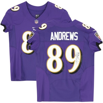 Игровая джерси Mark Andrews Baltimore Ravens Autographed Fanatics Authentic Nike Purple Elite Limited