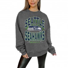 Женская Seattle Seahawks Gameday Couture Charcoal Oversized Long Weekend Premium Fleece Drop Shoulder Pullover Sweatshirt Женская Seattle Seahawks Gameday Couture Charcoal Oversized Long Weekend Premium Fleece Drop Shoulder Pullover Sweatshirt