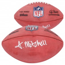Adonai Mitchell Indianapolis Colts Autographed Fanatics Authentic Wilson Duke Full Color Football