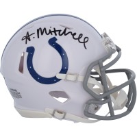 Adonai Mitchell Indianapolis Colts Autographed Fanatics Authentic Riddell Speed Mini Helmet