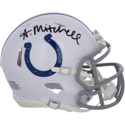Adonai Mitchell Indianapolis Colts Autographed Fanatics Authentic Riddell Speed Mini Helmet
