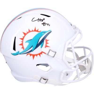 Chop Robinson Miami Dolphins Autographed Fanatics Authentic Riddell Speed Replica Helmet