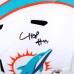 Chop Robinson Miami Dolphins Autographed Fanatics Authentic Riddell Speed Replica Helmet