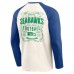 Футболка с длинным рукавом Seattle Seahawks Darius Rucker Collection by Raglan Henley - Cream/Royal