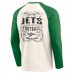 Футболка с длинным рукавом New York Jets Darius Rucker Collection by Raglan Henley - Cream/Green