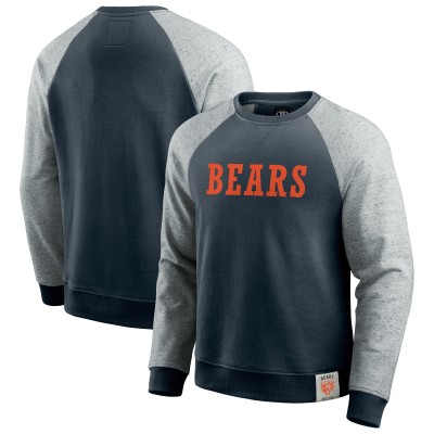 Кофта Chicago Bears Darius Rucker Collection by Fanatics Navy/Heather Gray Colorblock