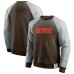 Кофта Cleveland Browns Darius Rucker Collection by Fanatics Brown/Heather Gray Colorblock
