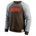 Кофта Cleveland Browns Darius Rucker Collection by Fanatics Brown/Heather Gray Colorblock