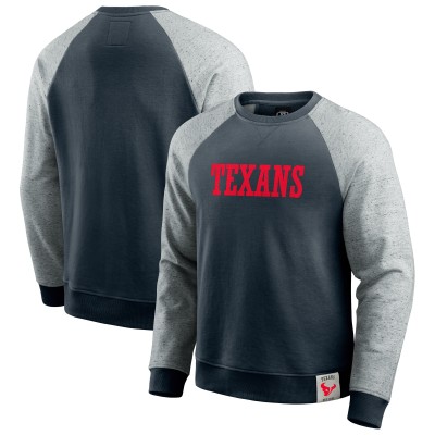 Кофта Houston Texans Darius Rucker Collection by Fanatics Navy/Heather Gray Colorblock