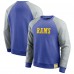 Los Angeles Rams Darius Rucker Collection by Fanatics Colorblock Pullover Sweatshirt - Royal/Heather Gray