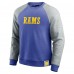 Los Angeles Rams Darius Rucker Collection by Fanatics Colorblock Pullover Sweatshirt - Royal/Heather Gray
