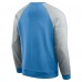 Los Angeles Chargers Darius Rucker Collection by Fanatics Powder Blue/Heather Gray Colorblock Pullover Sweatshirt