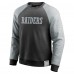 Las Vegas Raiders Darius Rucker Collection by Fanatics Black/Heather Gray Colorblock Pullover Sweatshirt