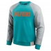 Кофта Miami Dolphins Darius Rucker Collection by Fanatics Aqua/Heather Gray Colorblock