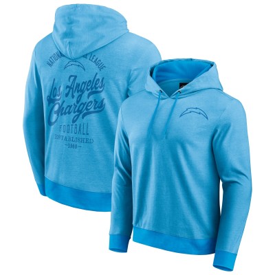 Los Angeles Chargers Darius Rucker Collection by Fanatics Powder Blue Tonal Knit Pullover Hoodie