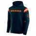 Толстовка Darius Rucker Collection by Fanatics Chicago Bears Navy Football Washed