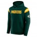 Толстовка Darius Rucker Collection by Fanatics Green Bay Packers Green Football Washed