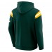 Толстовка Darius Rucker Collection by Fanatics Green Bay Packers Green Football Washed