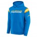 Darius Rucker Collection by Fanatics Los Angeles Chargers Powder Blue Football Washed Pullover Hoodie