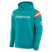 Толстовка Darius Rucker Collection by Fanatics Miami Dolphins Aqua Football Washed