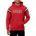 Darius Rucker Collection by Fanatics San Francisco 49ers Scarlet Football Washed Pullover Hoodie