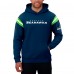 Darius Rucker Collection by Fanatics Seattle Seahawks College Navy Football Washed Pullover Hoodie