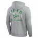 New York Jets Darius Rucker Collection by Fanatics Heather Gray Vintage Stripe Full-Zip Hoodie