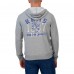 Los Angeles Rams Darius Rucker Collection by Fanatics Vintage Stripe Full-Zip Hoodie - Heather Gray