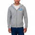 Los Angeles Chargers Darius Rucker Collection by Fanatics Heather Gray Vintage Stripe Full-Zip Hoodie