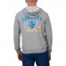 Los Angeles Chargers Darius Rucker Collection by Fanatics Heather Gray Vintage Stripe Full-Zip Hoodie