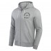 Cincinnati Bengals Darius Rucker Collection by Fanatics Heather Gray Vintage Stripe Full-Zip Hoodie