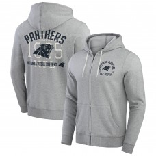 Толстовка на молнии Carolina Panthers Darius Rucker Collection by Fanatics Heather Gray Vintage Stripe