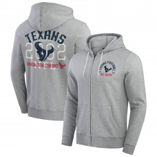 Толстовка на молнии Houston Texans Darius Rucker Collection by Fanatics Heather Gray Vintage Stripe