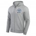 Indianapolis Colts Darius Rucker Collection by Fanatics Heather Gray Vintage Stripe Full-Zip Hoodie