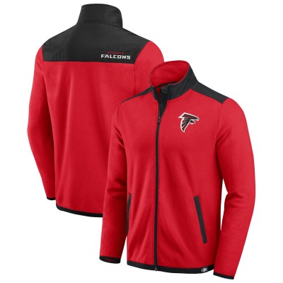 Толстовка на молнии Atlanta Falcons Darius Rucker Collection by Fanatics Red Color Block Polar Fleece