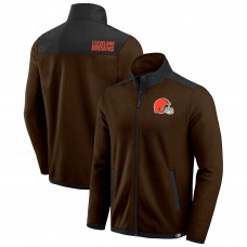 Куртка Cleveland Browns Darius Rucker Collection by Fanatics Brown Color Block Polar Fleece
