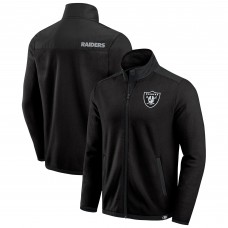 Las Vegas Raiders Darius Rucker Collection by Fanatics Black Color Block Polar Fleece Full-Zip Jacket