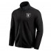 Las Vegas Raiders Darius Rucker Collection by Fanatics Black Color Block Polar Fleece Full-Zip Jacket