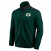 Толстовка на молнии Green Bay Packers Darius Rucker Collection by Fanatics Green Color Block Polar Fleece