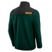 Толстовка на молнии Green Bay Packers Darius Rucker Collection by Fanatics Green Color Block Polar Fleece