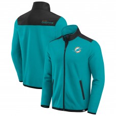Толстовка на молнии Miami Dolphins Darius Rucker Collection by Fanatics Aqua Color Block Polar Fleece